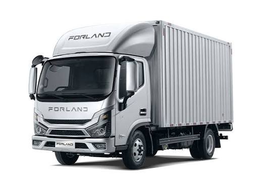 Commercial truck on the road